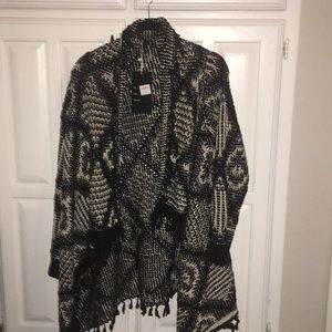 Darling open Aztec cardigan sweater